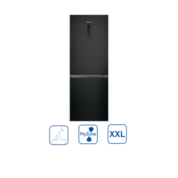 Réfrigérateur combiné HAIER HDR3619FMPB -354 L-NO FROST-BLACK-3T