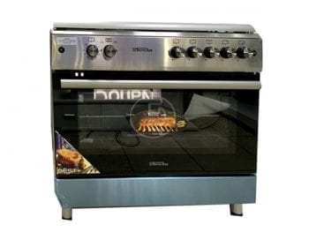 Cuisinière à gaz Tecnolux 90X60 - 5 feux Inox