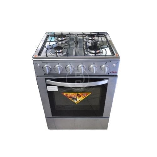 Cuisinière à gaz Astech CS60MIS - 4 feux - Inox 60x60