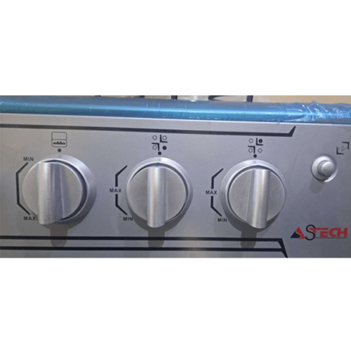 Cuisinière à gaz Astech CS60MIS - 4 feux - Inox 60x60