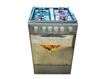 Cuisinière à gaz Astech 50x50 - 4 feux - Inox