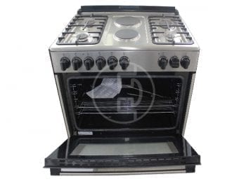 Cuisinière mixte Beko GE12121DX - 6 feux, 112L