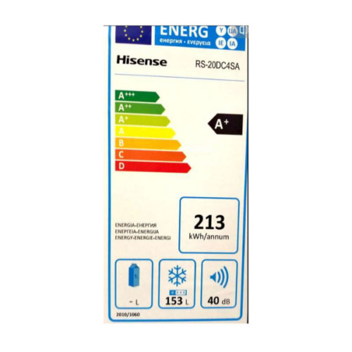 Congélateur vertical Hisense RS-20DC4SA-153 L-5T