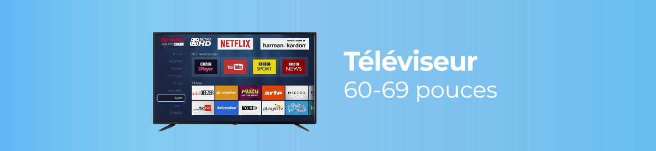 Téléviseur Samsung 65" CU7000  CRYSTAL UHD Smart TV 4K