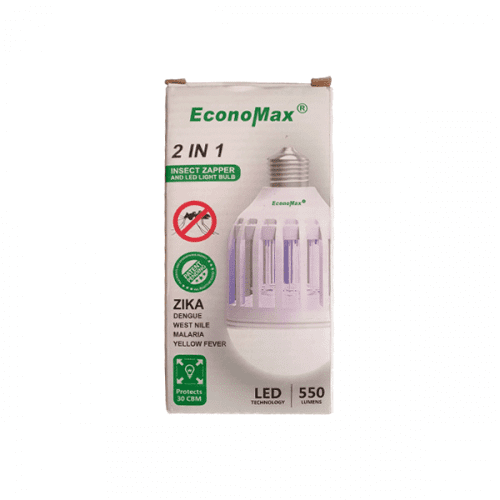 Lampe LED Economax B22 Anti-insectes 2 en 1 - 15W