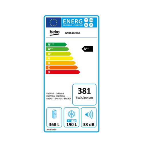Réfrigérateur side by side Beko GN164020GB - 558 L