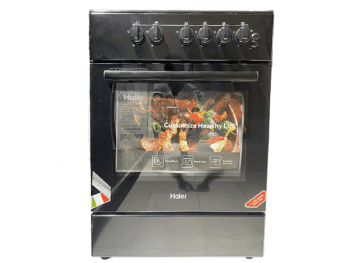 Cuisinière à gaz Haier HCR2040EGB - 4 feux - 60x60