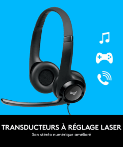 Casque USB Logitech H390 – Son Stéréo Numérique & Micro Antiparasite pour PC/Mac