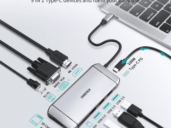 Adaptateur multifonctionnel Choetech HUB-M15 - 9 en 1