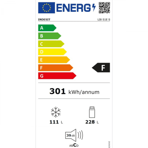 Réfrigérateur combiné Indesit LI8S1ES - 339L - 3T - NoFrost