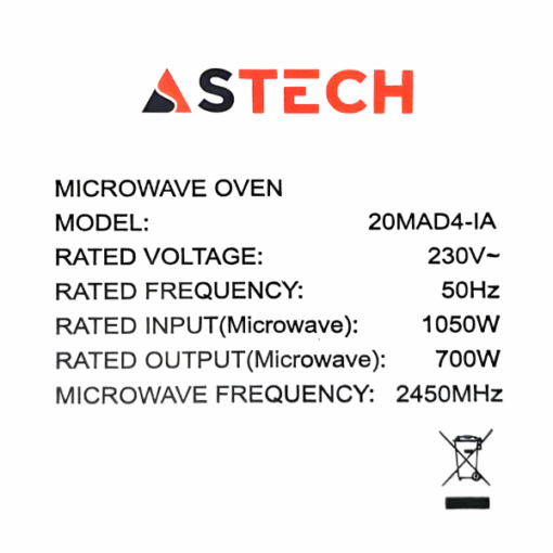 Micro-ondes Astech 20MAD4-IA - 20 L