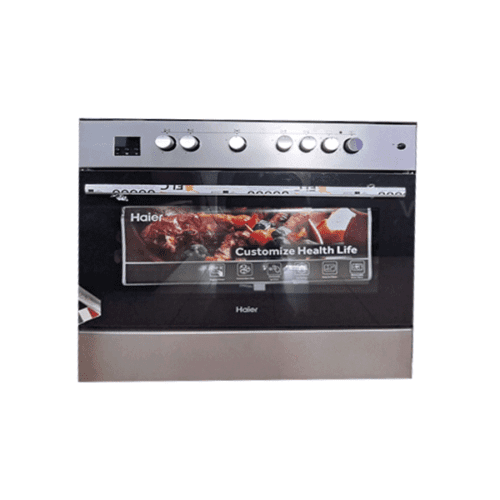 Cuisinière à gaz Haier HCR6050EESB- 5 feux-Four electrique