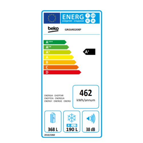 Réfrigérateur side-by-side Beko GN164020XP - 558 L