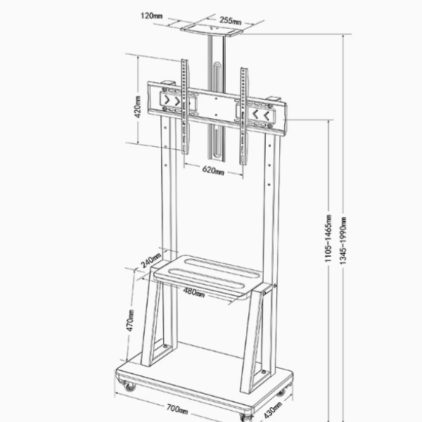 Support TV V-Star 1800 - 60-90 pouces Support TV V-Star 1800 - 60-90 pouces