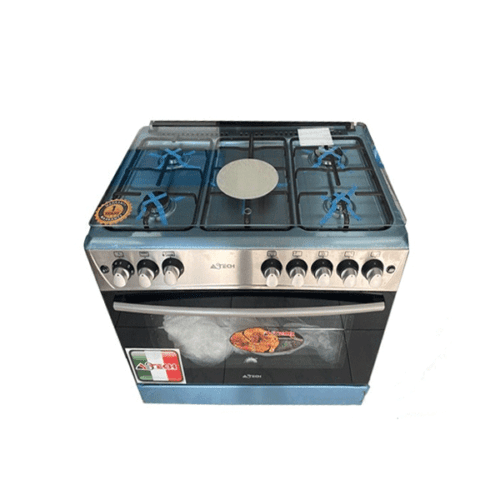 Cuisinière à gaz Astech CK92CRM - 5 feux - Full options