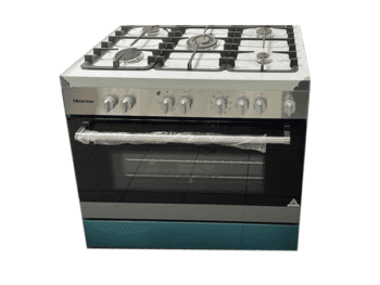 Cuisinière à gaz Hisense HFS90GA5ES - 5 feux - Four électrique