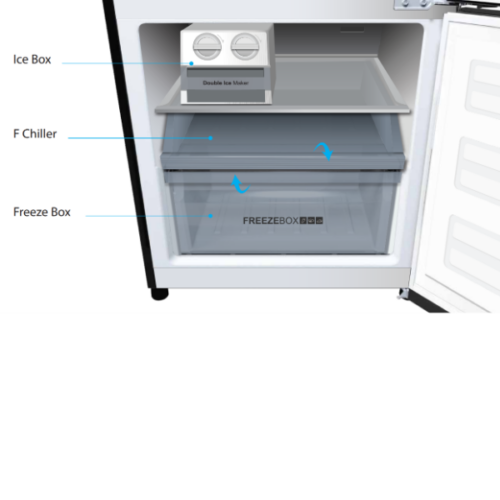 Réfrigérateur combiné Haier HRF-IVB378VN -350 L -Mirroir-Double inverter