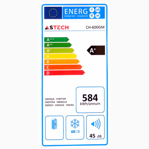 Congélateur horizontal Astech CH600GM - 600L