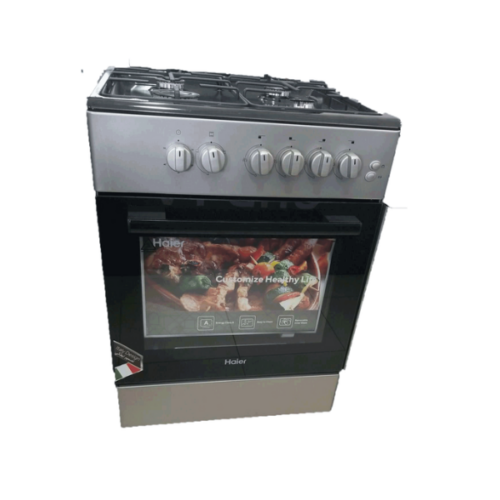 Cuisinière à gaz Haier HCR2040EGSB - 4 feux - 60X60