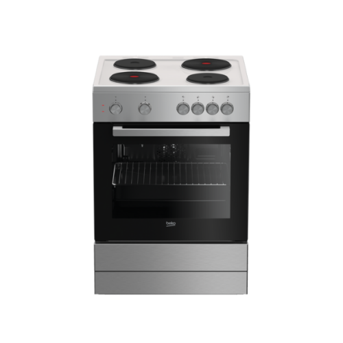 Cuisinière électrique Beko FSE6600GS 60x60 - 4 feux