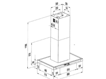 Hotte de cuisine Beko HCI91845BXH-