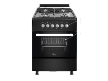 Cuisinière à gaz CAC-CAC60G-6060 - 4 feux -Noir