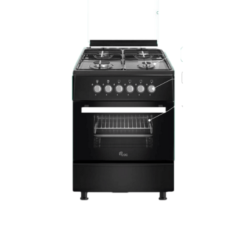Cuisinière à gaz CAC-CAC60G-6060 - 4 feux -Noir