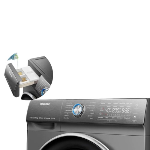 Machine à laver Hisense WDQR1214VAJMT - 12 kg Lavage/ 8kg séchage