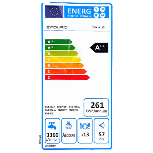 Lave-vaisselle Enduro DWX1413S - 13 couverts