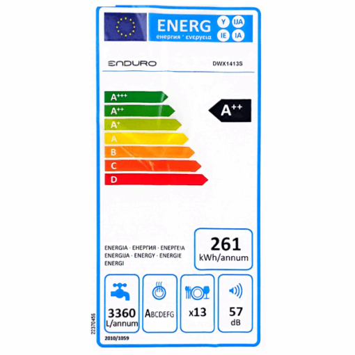 Lave-vaisselle Enduro DWX1413S - 13 couverts
