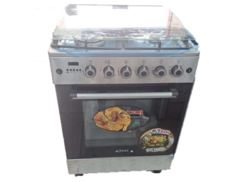 Cuisinière à gaz Astech CK64GAZF 60x60- 4 feux -Avec ventilateur