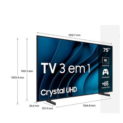 Téléviseur Samsung 65''65CU8000 Crystal UHD 4K Smart TV (2023)