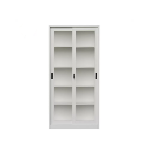 Armoire de rangement métallique avec 2 Portes vitrées - OZ-CAB111