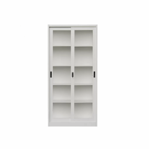 Armoire de rangement métallique avec 2 Portes vitrées - OZ-CAB111