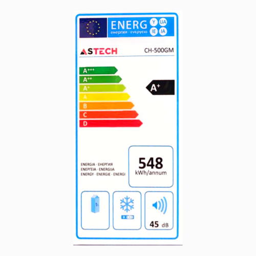 Congélateur horizontal Astech CH500GM - 500L