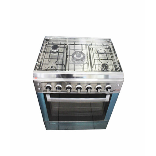 Cuisinière à gaz Astech 80MIS - 5 feux - 80X60 INOX