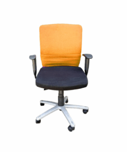 Chaise de bureau pivotante - mixte Jaune/Noir