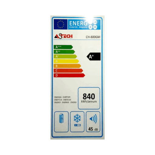 Congélateur horizontal Astech CH800GM - 800L-silver