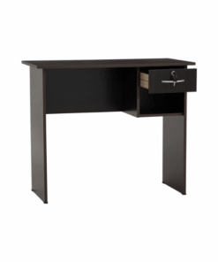 Table de Bureau ECO 3' finition Light Cappuccino 1119027- (1 tiroirs + espace de rangement)