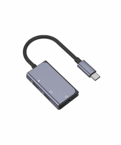 Adaptateur audio WiWU LT02 Pro Type-C vers Type-C + 3,5 mm