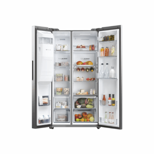 Side by side Haier HSW59F18EIMM - 601L - 2 Tiroirs (No Frost Distributeur d'eau et de Glace )
