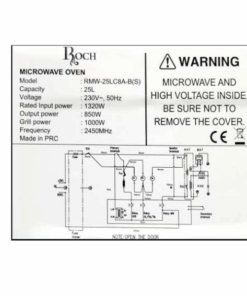 Micro-ondes Roch RMW-25LC8A-B (S) - 25L + grill