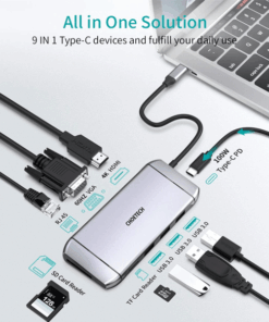 Adaptateur multifonctionnel Choetech HUB-M15 - 9 en 1