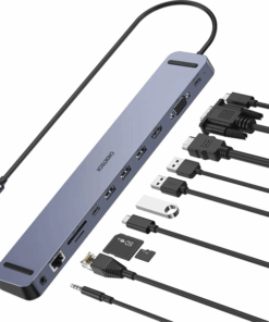 Adaptateur multiport Choetech HUB-M20 - 11 en 1 - USB Type C