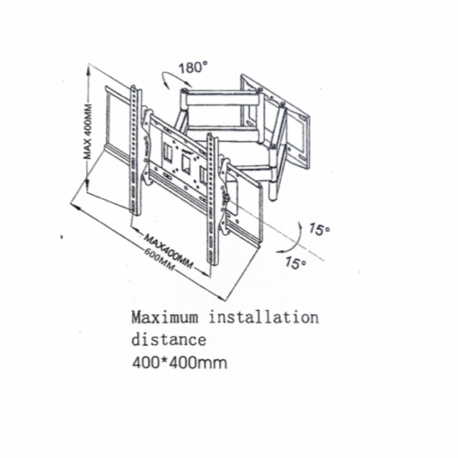 Support TV pivotant Grand Model  40"-80"
