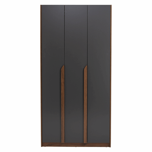Armoire MANDO 3 Portes 170/173- 353011- (6 compartiments + 1 portant vêtement)