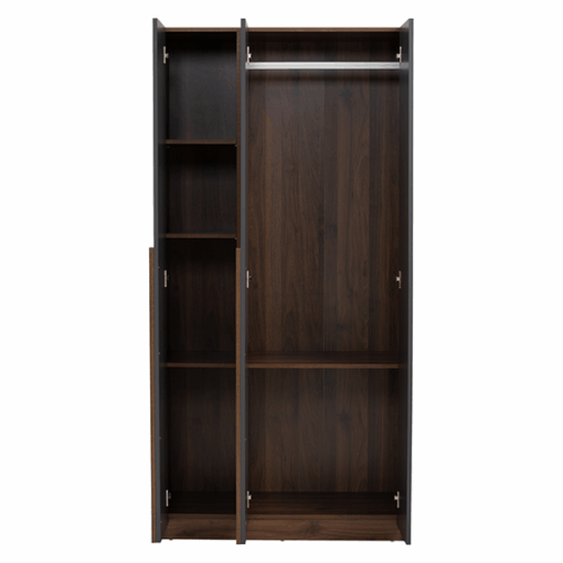 Armoire MANDO 3 Portes 170/173- 353011- (6 compartiments + 1 portant vêtement)