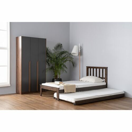 Armoire MANDO 3 Portes 170/173- 353011- (6 compartiments + 1 portant vêtement)