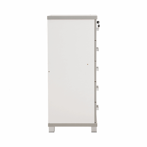 Commode de rangement 5 Tiroirs NAOMI finition Blanc- 351006