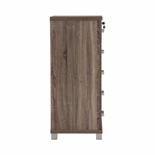 Commode de rangement 5 Tiroirs NAOMI finition Sonoma- 351005